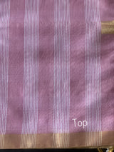 Plaid in Pink - Handloom Chanderi Dress Material