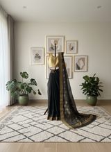 kajri Chanderi saree