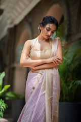 Noorie Maheshwari silk saree - Mauve