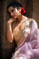 Noorie Maheshwari silk saree - Mauve