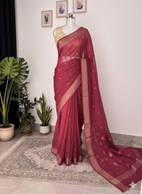 Rani Chanderi saree