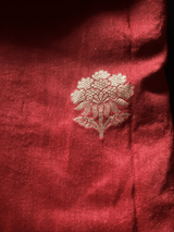 Red Pure Silk Banarasi Duppatta