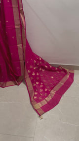 Rani Chanderi saree