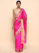 Rajnigandha - Pink Chanderi Pure Silk Saree Chowdhrain saree 18100.00 Chowdhrain