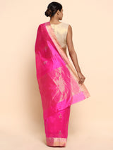 Rajnigandha - Pink Chanderi Pure Silk Saree Chowdhrain saree 18100.00 Chowdhrain