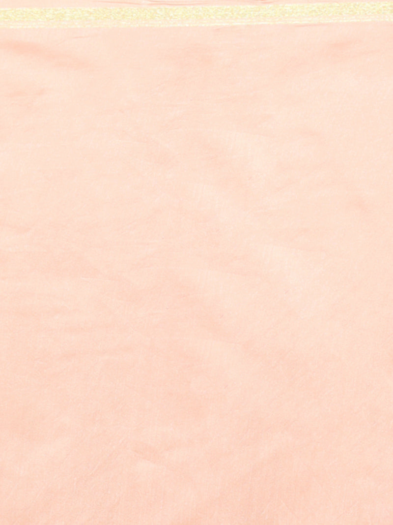 Rose gold Handpainted Chanderi Saree Chowdhrain Saree 3500.00 Chowdhrain