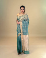 Noorie Maheshwari silk saree - Sea Green
