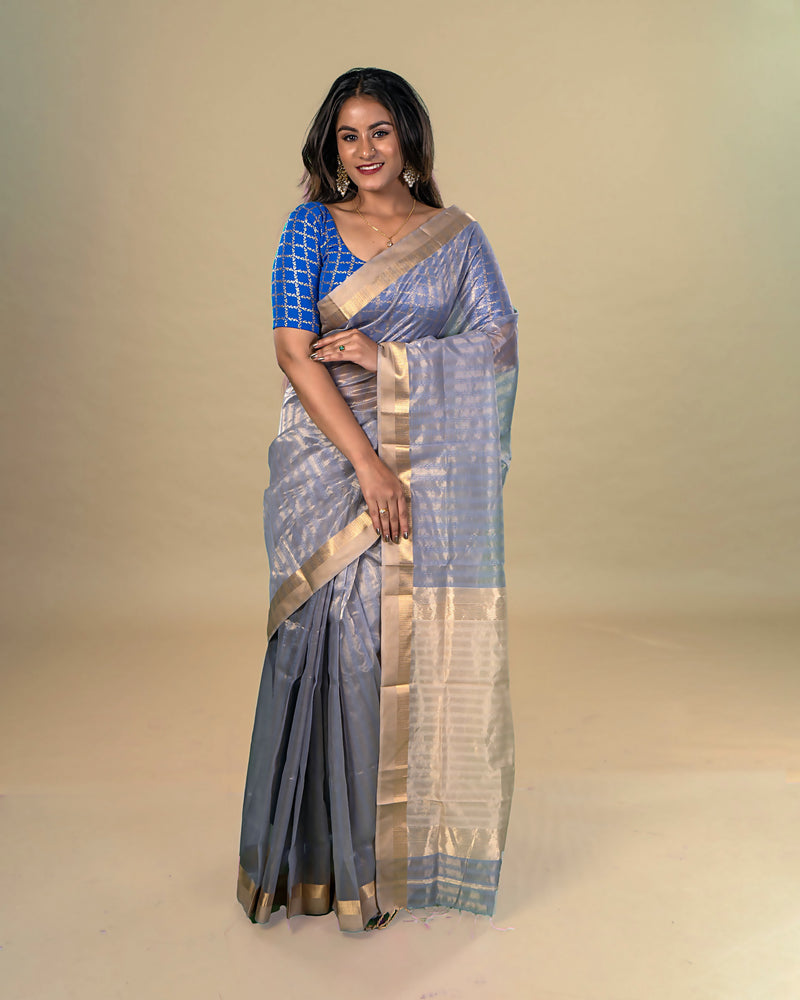 Noorie Maheshwari silk saree - Purple