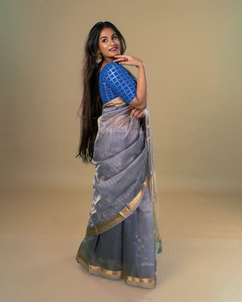 Noorie Maheshwari silk saree - Purple