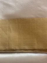 Ivory Gold Pure silk Chanderi Dress Material
