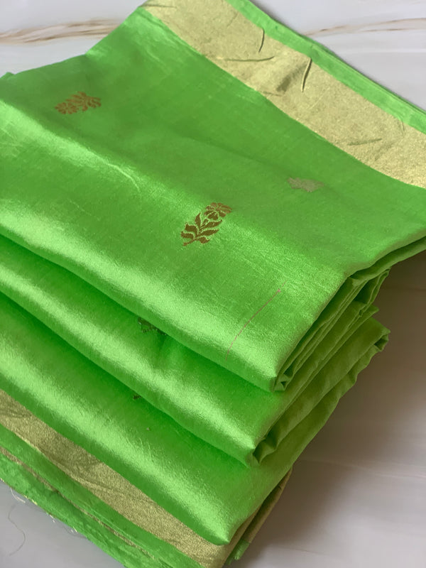 Lite Green Banarasi Dupatta by Chowdhrain