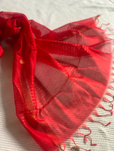 Sindoori red Chanderi Dupatta