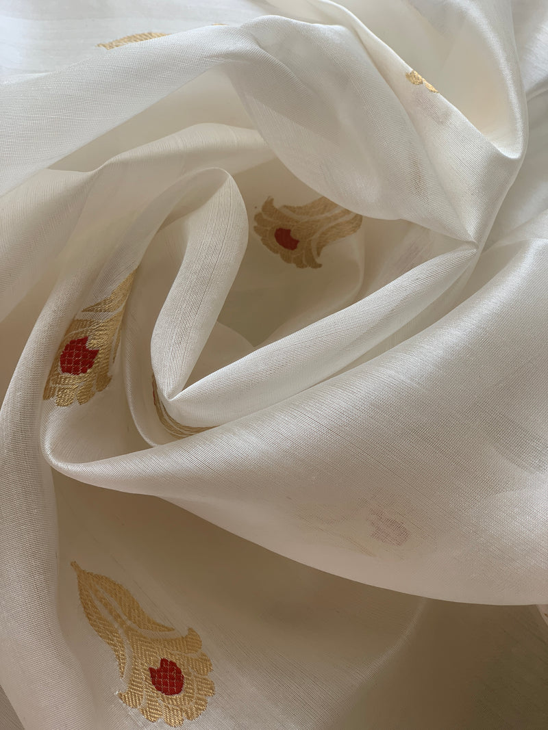 pure chanderi silk dress material Pure Chanderi Cotton Banarasi Dress material The Handlooms