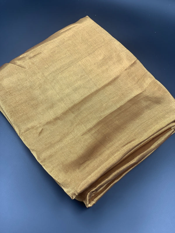 Solid Copper Tissue Chanderi Fabric Chowdhrain Dress Material 910.00 Chowdhrain