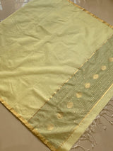Pista green - Chanderi Dress Material Chowdhrain Dress Material 4200.00 Chowdhrain