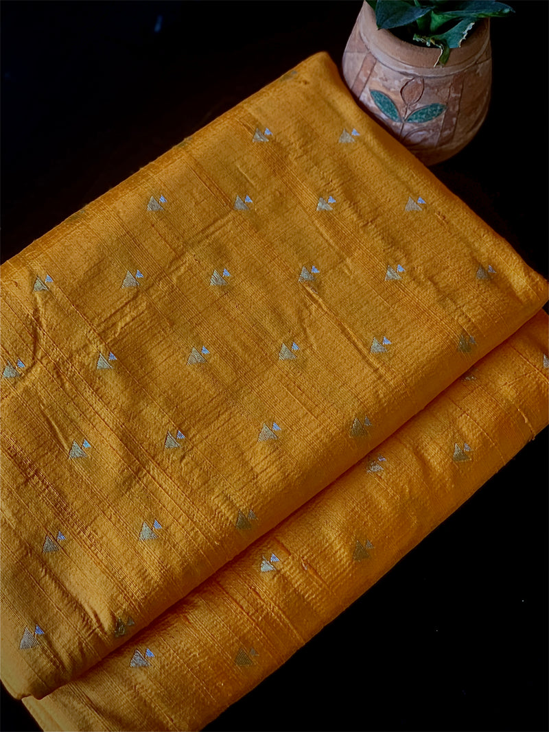 Yellow Marigold - Banarasi Running Fabric Chowdhrain Dress Material 1860.00 Chowdhrain