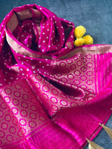 Menaka - Banarasi Dupatta with Bandhej Chowdhrain Duppatta 6900.00 Chowdhrain