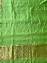Chowdhrain Lite Green Banarasi Silk Dupatta