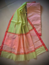 PINK PISTA - Handloom Chanderi Dress Material Chowdhrain Dress Material 4200.00 Chowdhrain