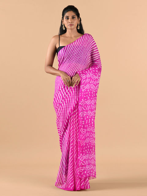 Wondering How to style Leheriya Saree? Let us help you out! – Anuki.in