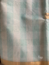 Plaid in Sky Blue - Handloom Chanderi Dress Material