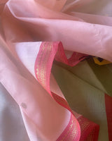 PINK PISTA - Handloom Chanderi Dress Material